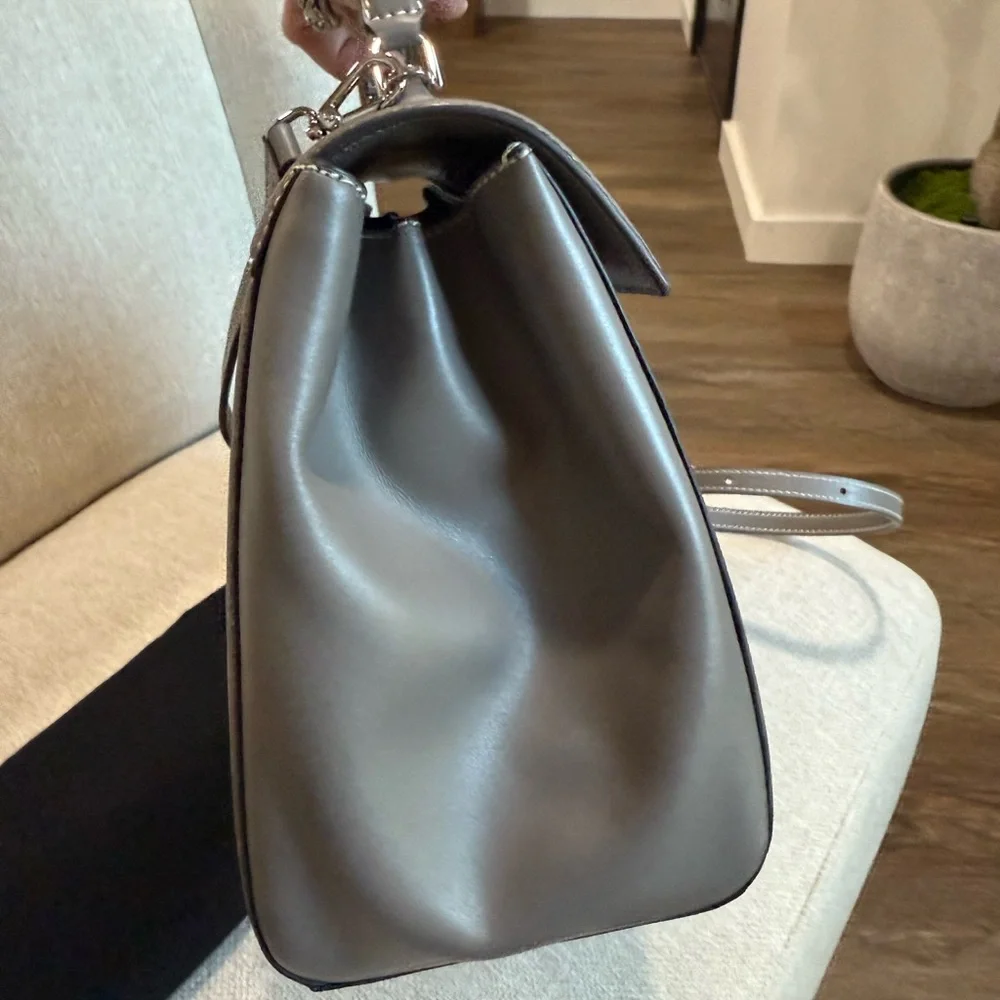 Demellier Midi Paris in Stone Grey - Picture 8 of 14